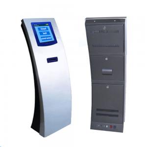 China Hospital 17 Inch Scratchproof Queue System Ticket Dispenser Queuing Ticket Machine With Receipt Printer on sale