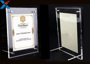 Wholesale Clear Acrylic Photo Frame A4 A3 Certificate / Business License Frame from china suppliers