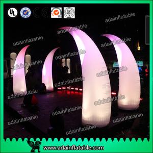 Wholesale 3M Romantic Wedding Event Entrance Inflatable White Lighting Inflatable Tusks from china suppliers