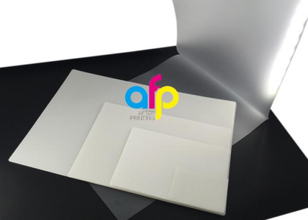 A4 PET Polyester Thermal Laminating Plastic Pouch Film 80 350 Micron For Documents