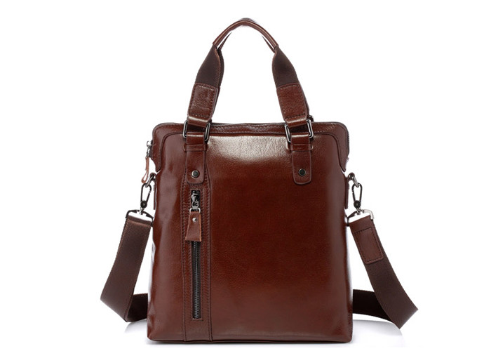 Wholesale Wholesale and Custom Brown Cow Leather Bags for Men NB2109 from china suppliers