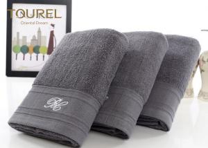 Wholesale Luxury 5 Star Hotel Bath Towels100% Cotton Light Black With Bamboo Fibre from china suppliers