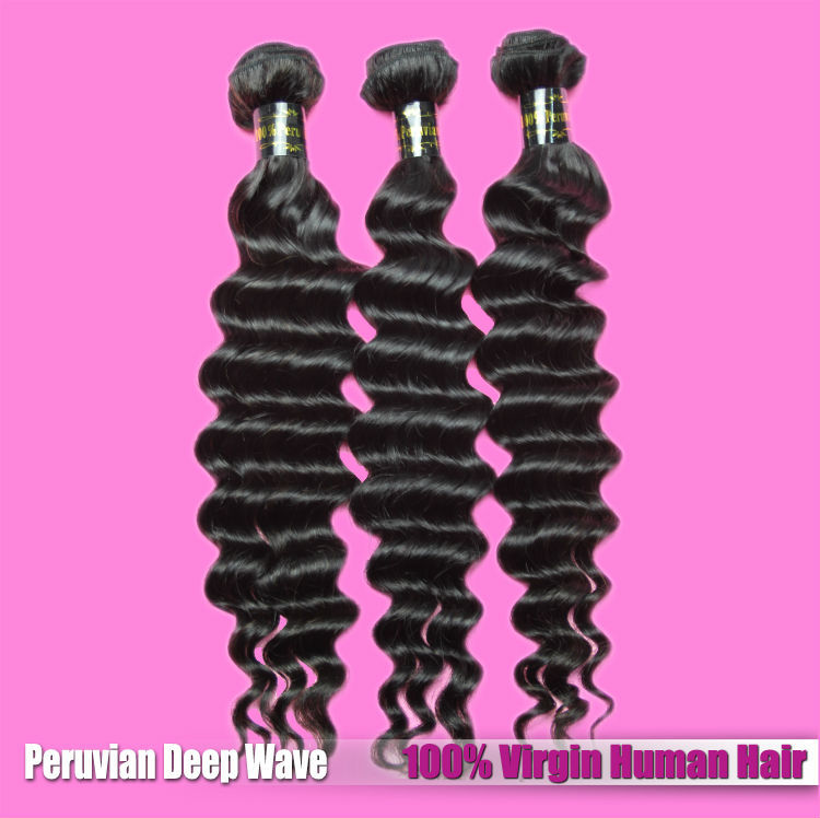 Wholesale New Store On Sale Peruvian Deep Wave Virgin Hair Unprocessed Tangling Free Human Hair Extension from china suppliers