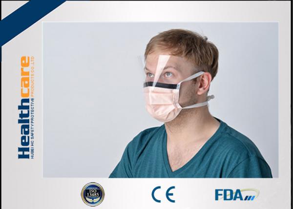 Quality 2020 China New pneumonia Disposable Surgical Mask With Tie and Anti Fog Visor Grand A Carbon Strip for sale