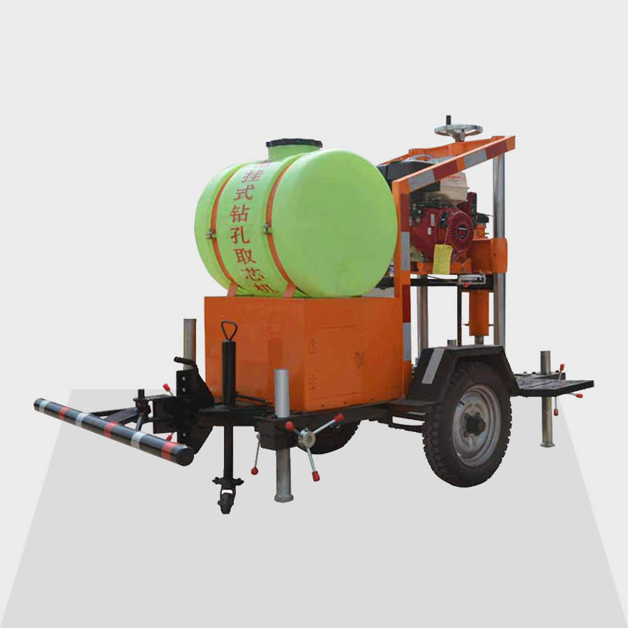 Wholesale 3600r/min Diamond Drilling Tool 200mm Trailer Gasoline Drilling Machine 400Kg from china suppliers