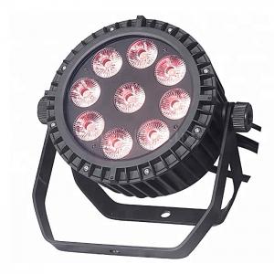 Wholesale Best Seller 9x18w RGBWA UV IP65 Stage Outdoor Flat LED Par Can Light Price from china suppliers