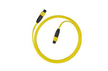 Quality Yellow cable PC, UPC, APC MTP / MPO singlemode Fiber Optic Patch Cord for sale