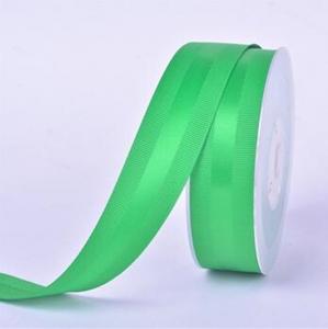 Wholesale Green color textile garment label printing printed fabric polyester satin color grosgrain ribbon  for printer from china suppliers