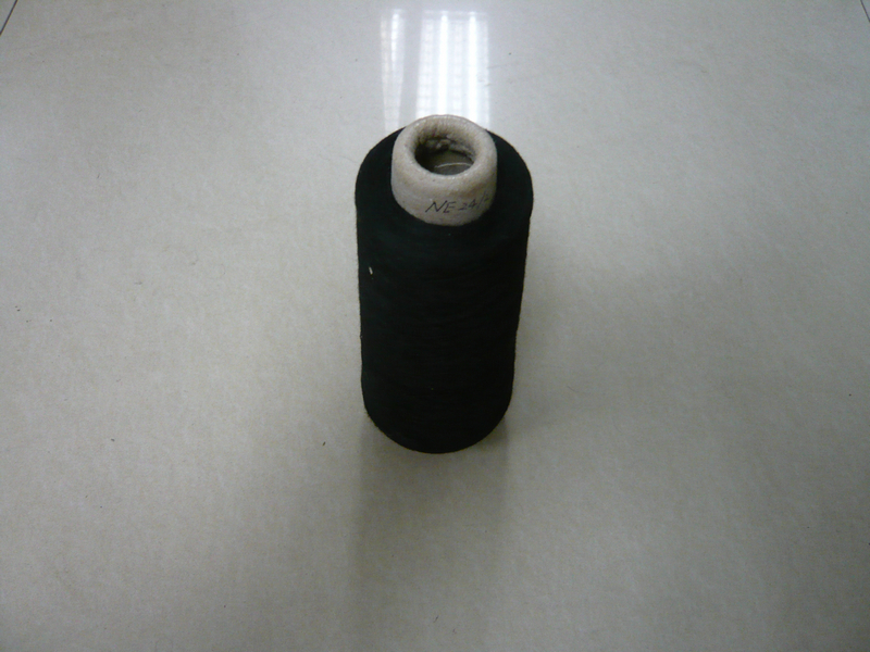 Wholesale 16s / 1  Black Knitting Recycled High Tenacity polyester yarn suppliers for garment from china suppliers
