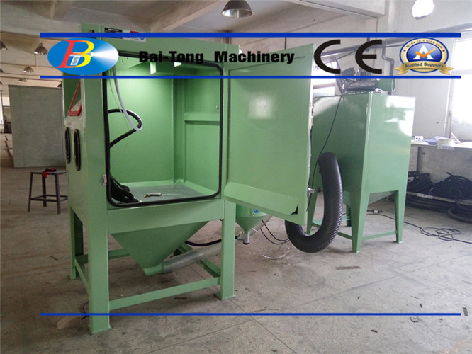 Electricity Source 220V 50Hz Industrial Sandblast Cabinet For Sandblasting Molds