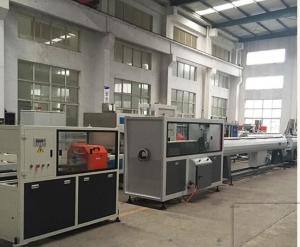 China High Output PVC Plastic Extrusion Line , pvc Twin pipe Extrusion Production Line on sale