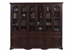 Wholesale Home Office Study room furniture American style Big Bookcase Cabinet with Display chest can L shape for corner wall case from china suppliers