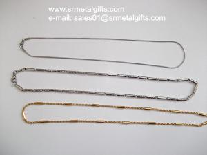 Wholesale 1mm steel snake chain necklace, snake chain sweater necklace from china suppliers