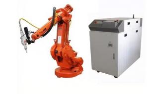 China Fiber Laser Welding Robot System ABB Kuka Fanuc 6 Axis Robot Arm   Depth 0.04-6mm on sale