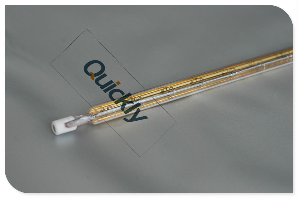 China kkldq-001,gold-coated shortwave heating lamps,quartz tube,33*15mm on sale