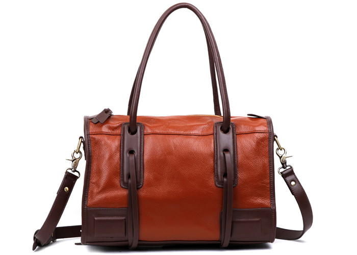 Buy cheap Custom Fashion Genuine Leather Tote Handbag for Women T1012 from wholesalers