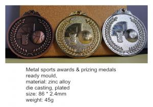 Wholesale Metal blank basketball medals, zinc alloy athletics souvenir medals for small order MOQ300 from china suppliers