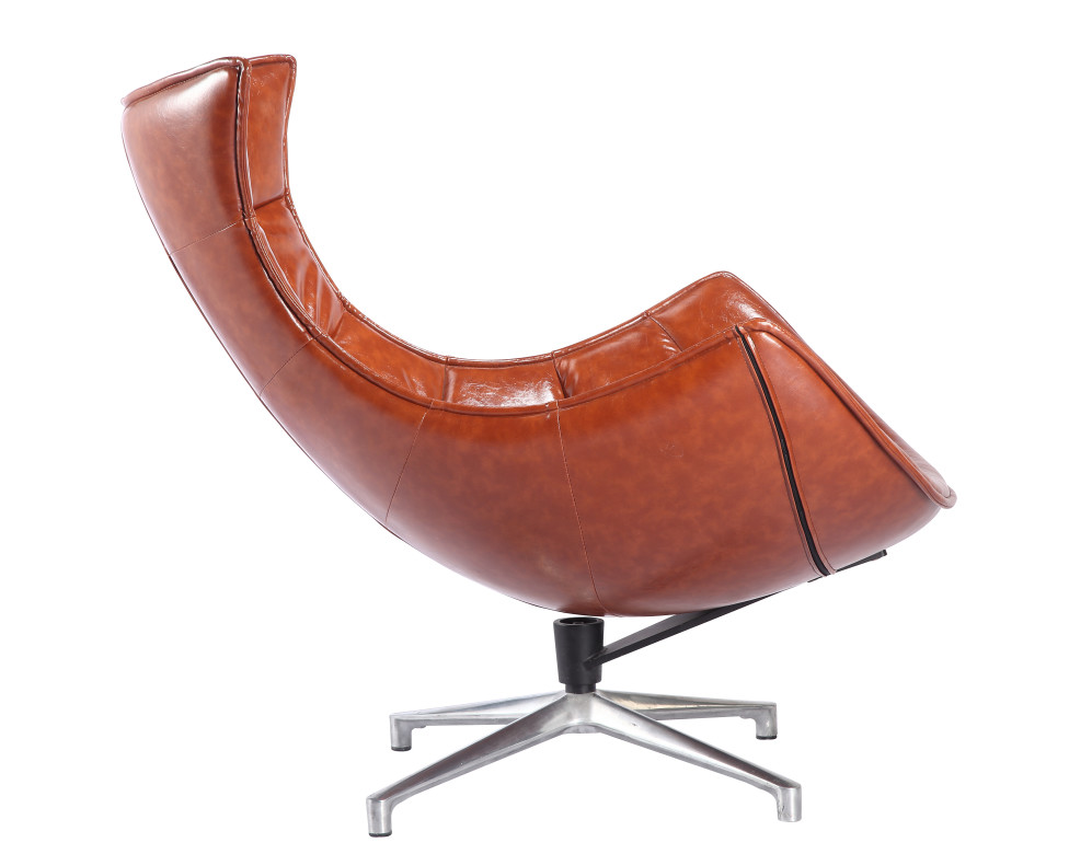 Rotating Lobster Leather Swivel Lounge Chair 100*100*120cm Various Colors