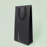 Buy cheap Recycled Kraft Black Paper Carrier Bags Customized Patone Color from wholesalers