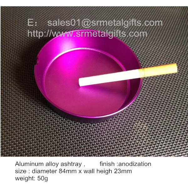 Wholesale Small wholesale colored aluminum smoking ashtrays in stock from china suppliers