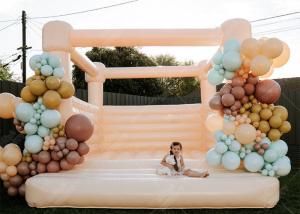Wholesale White Wedding Bouncy Castle House , Wedding Bounce House from china suppliers