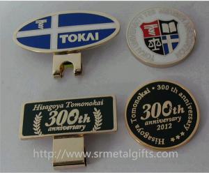 Wholesale Soft enamel golf hat clip and golf ball marker coin set, imitation enamel golf hat clips, from china suppliers