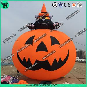 Wholesale 3M Party Inflatable Pumpkin / Halloween Inflatables With Smiling Face from china suppliers