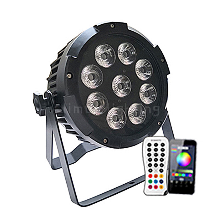 Wholesale Remote Controller DMX Wireless 9x18w RGBWAUV 6in1 Waterproof LED Battery Uplight from china suppliers