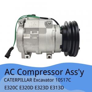 10S17C Air Conditioner Compressor ST170202 For Caterpillar E320C E320D E323D E313D