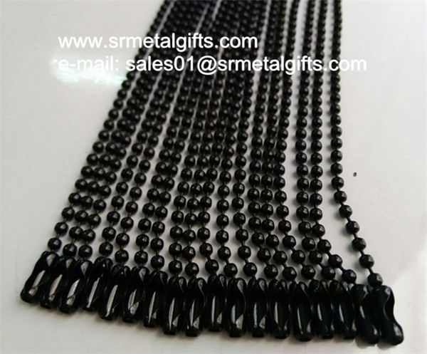 Wholesale Black plated metal ball chain black bead chain lanyard wholesale from china suppliers