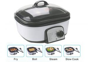 Wholesale Slow Small Electric Multi Cooker Glass Cover With Stainless Steel Steamer Rack from china suppliers