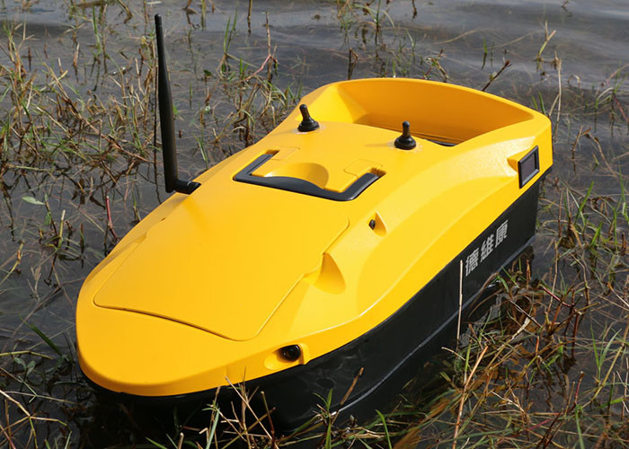 Wholesale Yellow rc fishing bait boat DEVC-113 remote range 350m fishing tackles from china suppliers