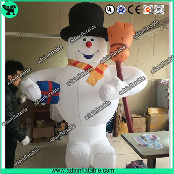 Wholesale 3m Inflatable Snowman With Broom,Inflatable Snow Man Mascot, Snow Man Cartoon from china suppliers