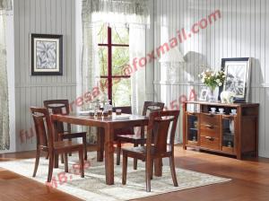 Wholesale High Quality Solid Wooden Furniture Dining Table with Chair from china suppliers
