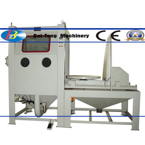 Quality Suction Type Manual Dry Sandblast Cabinet 1200*1200*750mm Working Chamber Size for sale