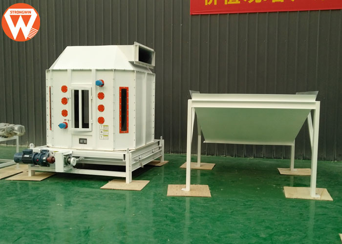 Low Thermal Resistance Counterflow Pellet Cooler 1-2 T/H Capacity Easy Operation