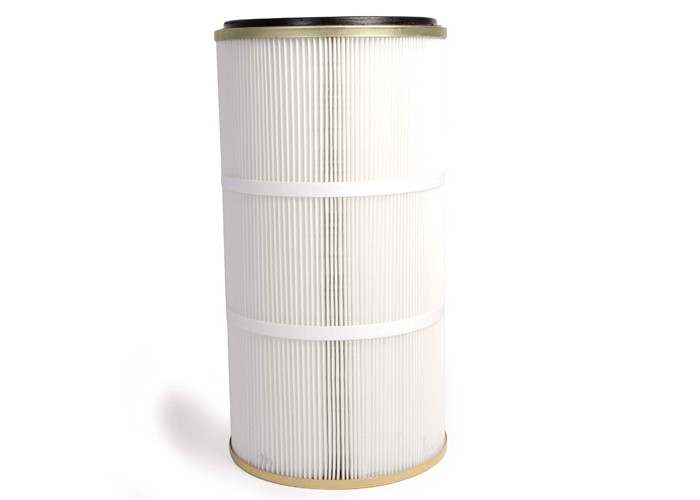 Wholesale Cylindrical Type Dust Filter Cartridge , 1μm Porosity Pleated Filter Cartridge from china suppliers