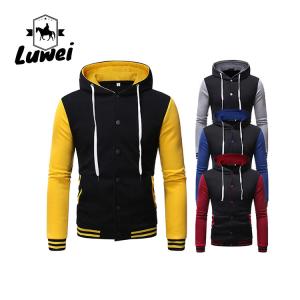 Wholesale Custom Logo Running Top Color Contrast Felpa Long Sleeve Outdoor Bluzy Sweatshirts Mens Hoodies With Pocket from china suppliers
