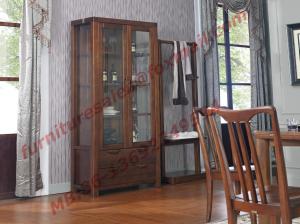 Wholesale Solid wooden with Glass Door Sideboards for Wine Cabinet in Dining Room Furniture from china suppliers