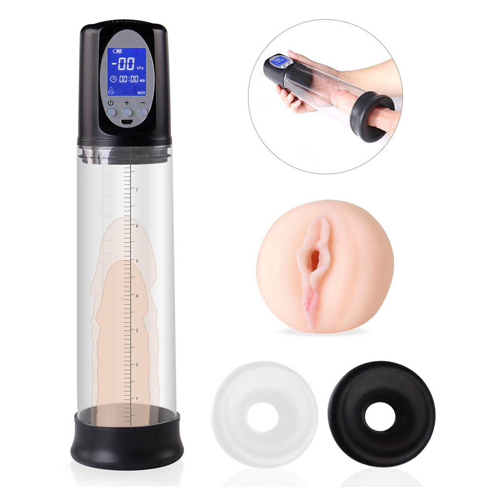Wholesale Silicone ABS Automatic Penis Vacuum Pump USB Charging Enlargement from china suppliers