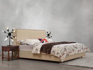 Wholesale American design Good quality Gery Fabric Upholstered Headboard Queen Bed Leisure Furniture for Apartment Bedroom set from china suppliers
