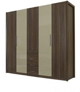 Wholesale Bedroom wardrobe closet in MDF melamine with inner cloth racks and storage drawer from china suppliers