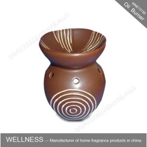 Wholesale Different Classic Shaped Ceramic Aroma Oil Burner With Spiral Pattern from china suppliers