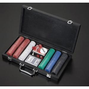 300 PC Poker Chip Set, Black Wooden Case (0109-0539)