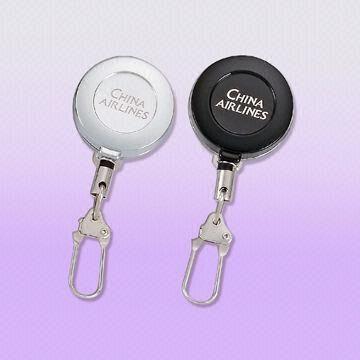 Wholesale Quality Metal Badge Reels with Hook End, Available in Laser Engraving Logos from china suppliers