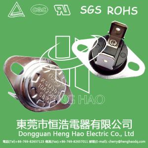 China Temperature Controlled KSD Bimetal Thermostat For Automobile Cooling Fan on sale