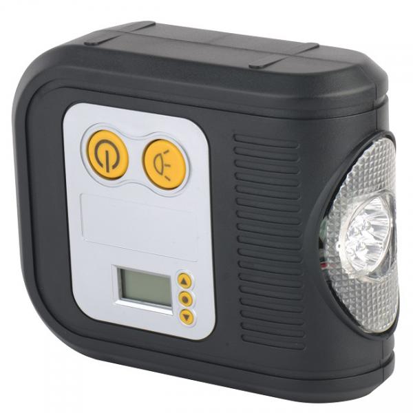 Digital Display Portable Air Pump For Car / 10 Bar Auto Air Pump With Light