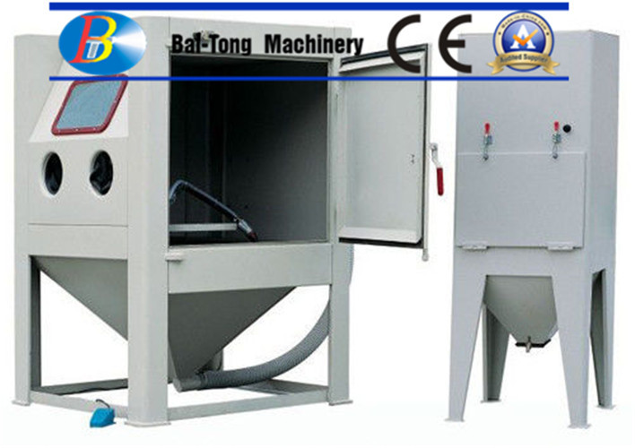 Quality CE Certified Sand Blasting Unit , Manual Sandblast Cabinet Customized Fixed Turntable for sale