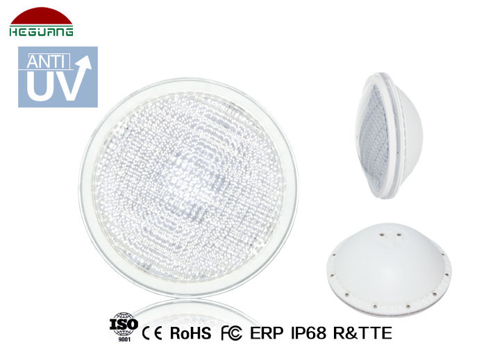 1000LM IP68 Par56 LED Pool Lamp ABS Material 6000 - 7000K Color Temperature