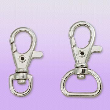Wholesale Nickel-plated Swivel Snap Hooks, Ideal for 10 to 20mm Lanyards from china suppliers